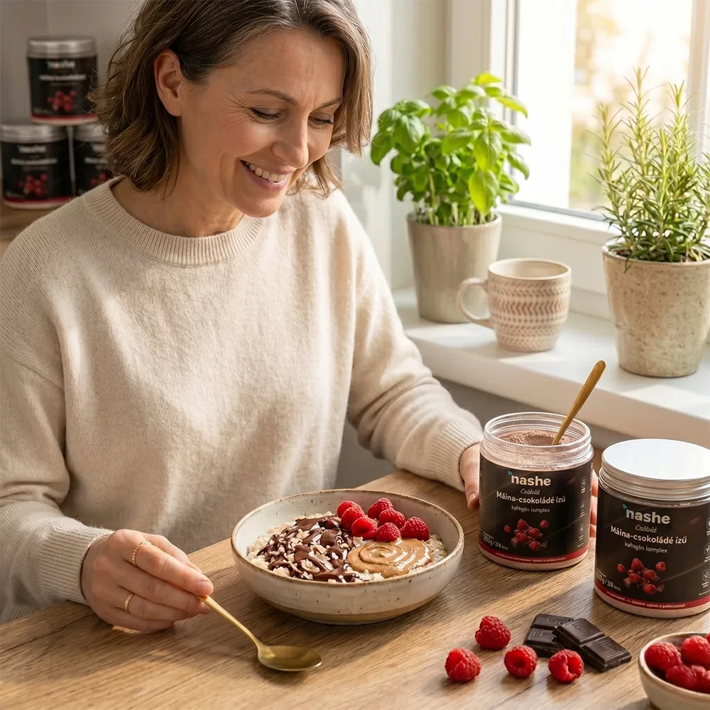 Nashe Málna-csokoládé Megújulás – 100 napi kollagén adag