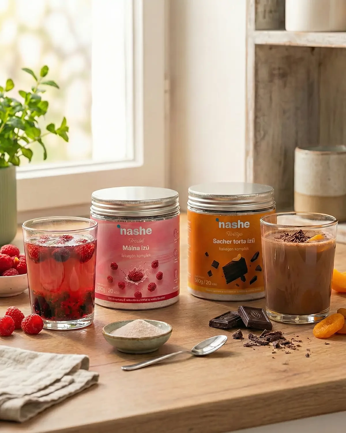 Nashe Ízduett – Sacher torta + Málna kollagén