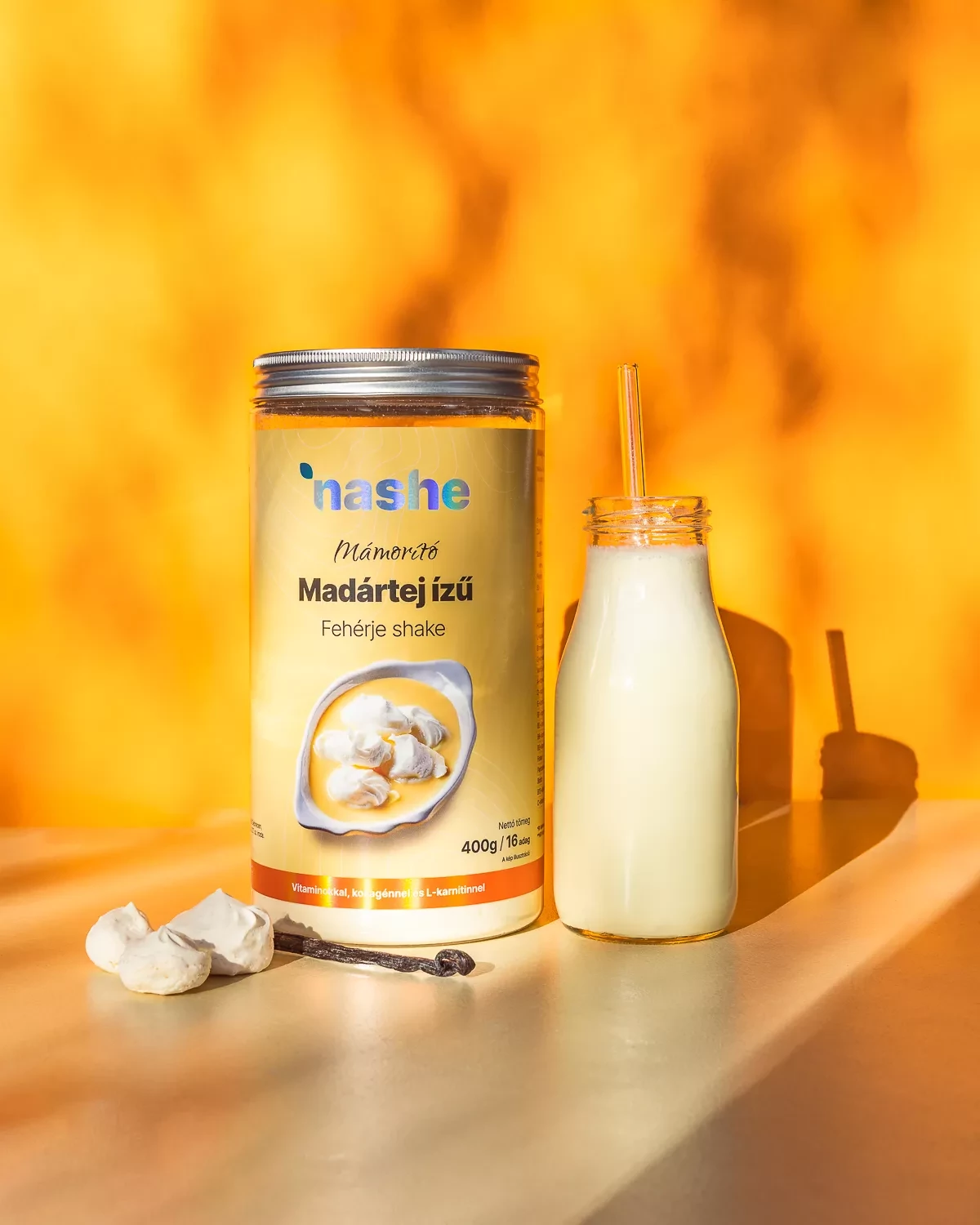 Madártej ízű fehérje shake - 400g